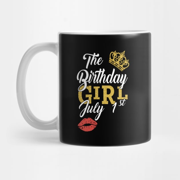 Queen The Birthday Girl July 1st Shirt by Kelley Clothing